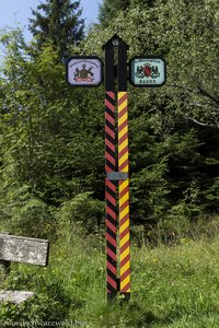 Grenzverlauf zwischen Baden und Württemberg auf dem Mooswaldkopf