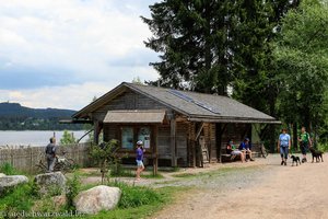 Hütte der Anglergemeinschaft am Schluchsee