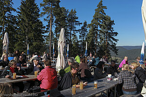 Sonnenterrasse der Glasmännlehütte