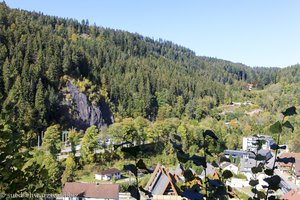 Ausblick vom Rigi-Pavillon über Triberg