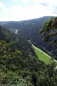 nochmals der Blick in das laute Höllental