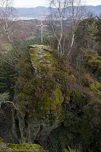 Verbrannter Felsen bei der Lukashütte