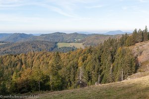 Blick vom Wegweisern unterm Kleinen Spießhorn zum Belchen