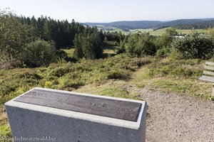 Panoramatafel beim Aussichtspunkt Lampenschweine