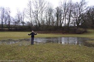 Nur wenig Wasser im Eichener See