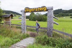 Eingangsportal zum Genießerpfad Jägersteig