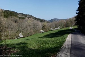 Wellblechweg von den Wutachflühen nach Achdorf