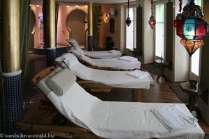 Ruheraum bei der Sauna