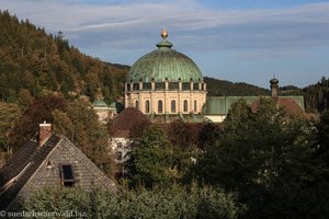 Blick zurück auf den Dom von Sankt Blasien