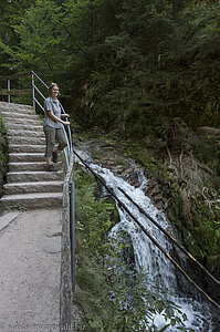 Aufstieg entlang der Allerheiligen-Wasserfälle