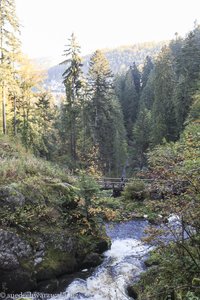 Blick von oben über die Triberger Wasserfälle