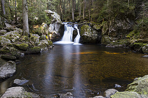 Wasserfall der Gletschermühle Krai-Woog-Gumpen