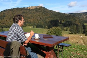 Auf der Terrasse der Krunkelbachhütte