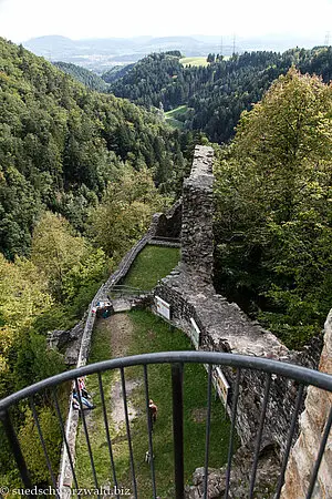 Aussicht über die Burgruine Wieladingen