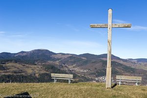 Aussicht vom Holzer Kreuz zum Belchen