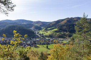 Aussicht vom Pavillon am Moserstein über Gutach