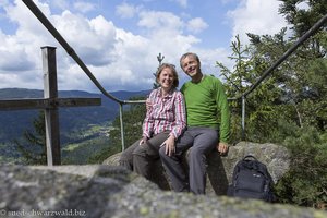 Annette und Lars Auf dem Latschigfelsen