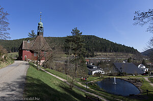 Park der Michaelskirche von Friedrichstal