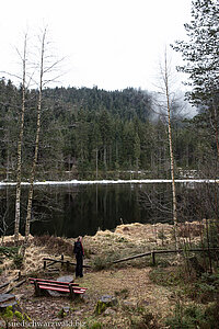 Aufziehender Nebel beim Schurmsee