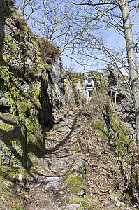 Aufstieg zum Beckenfelsen