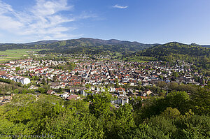 Aussicht von der Kastelburg auf Waldkirch