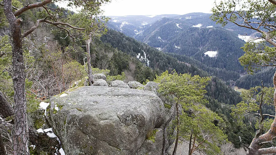 Blick über den Unteren Schlossfelsen