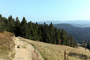 Blick zurück, wenige Meter vor dem Ziel