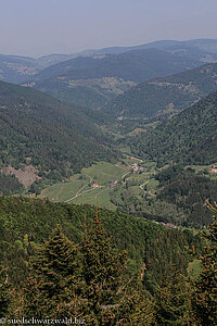 Blick hinunter ins Prägbachtal