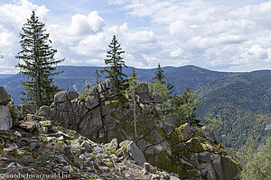 Granitfelsen mit Wollsackverwitterung bei der Hohen Schaar