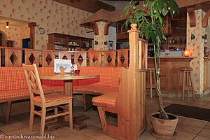 Bistro-Ecke der Saunalandschaft