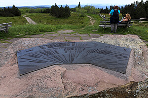 Panoramatafel auf dem Schliffkopf