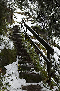 Teufelskanzelweg im Winter