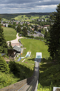 Blick von der Adlerschanze auf Schönwald