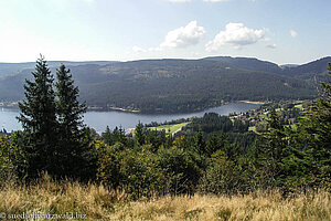 Blick vom Bildsteinfelsen auf den Schluchsee