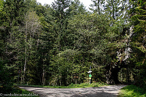 Murgtalstraße, Abzweig nach Willaringen