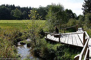 Pause beim Giersbacher Moor